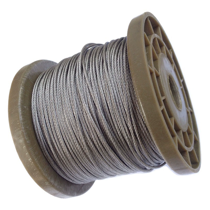 304 трос из нержавеющей стали/стальной трос с пластиковым покрытием сушилка веревка стальная веревка толщиной 1/2/3/4/5/6 мм