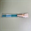 Transparent brush, blue plastic foundation, face mask