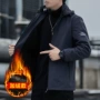 连帽男士加厚冬季夹克衫