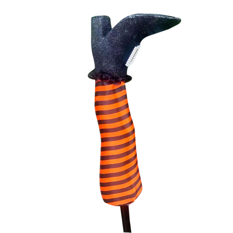 Transfronterizos Halloween patio al aire libre bruja pierna plug-in bruja malvada pierna Halloween bruja pierna decoración