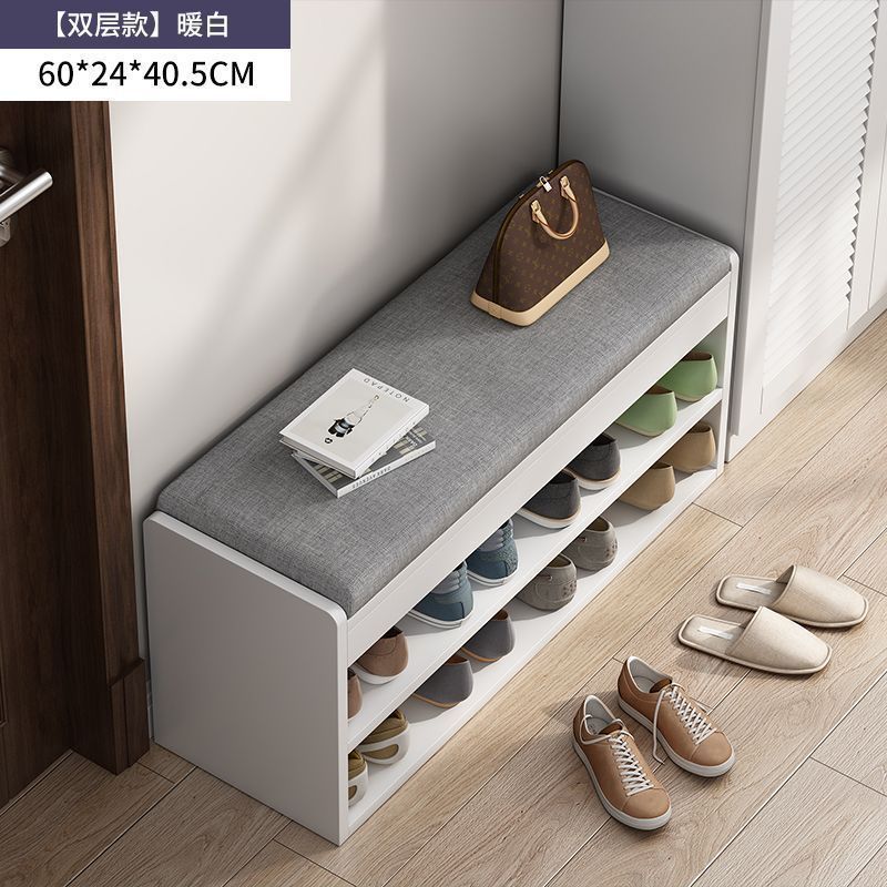 Taburete de cambio de zapatos en la puerta, estante para zapatos para el hogar, pequeño y estrecho, artefacto de ahorro de espacio, almacenamiento, uso de zapatos, taburete para sentarse a prueba de polvo