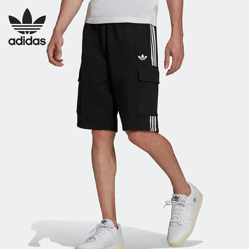 Summer Sports Adidas Couple Quick-Dry Five-Point Shorts with Three-Stripe Casual Cotton Shorts Striped Loose Five-Point Straight Pants Summer Sports Adidas Couple Quick-Dry Five-Point Shorts with Three-Stripe Casual Cotton Shorts Striped Loose Five-Point Straight Pants
