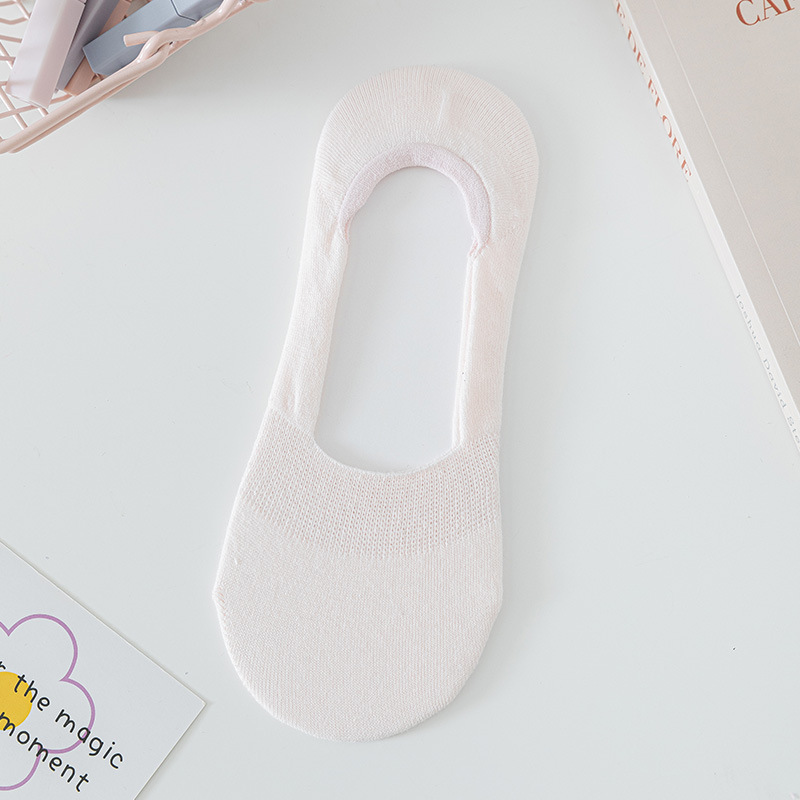 Calcetines de barco no caen calcetines de verano anti-deslizantes superficiales absorción de sudor calcetines de verano delgadas transpirables calcetines de mujer calcetines invisibles