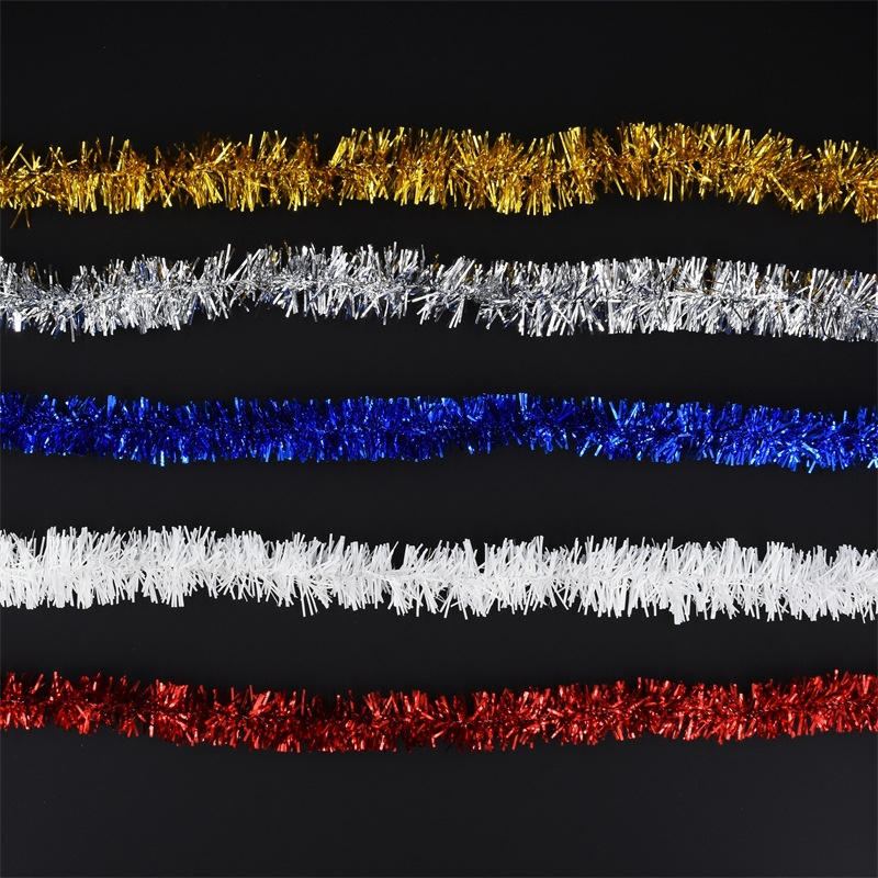 Navidad clásica decoración de árbol de Navidad colgante cinta de lana fiesta de cumpleaños escena de boda tira tira