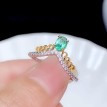 �r���¿�S925�y� �18K�pɫ����� 4*5mm Ů�� ��Q ����