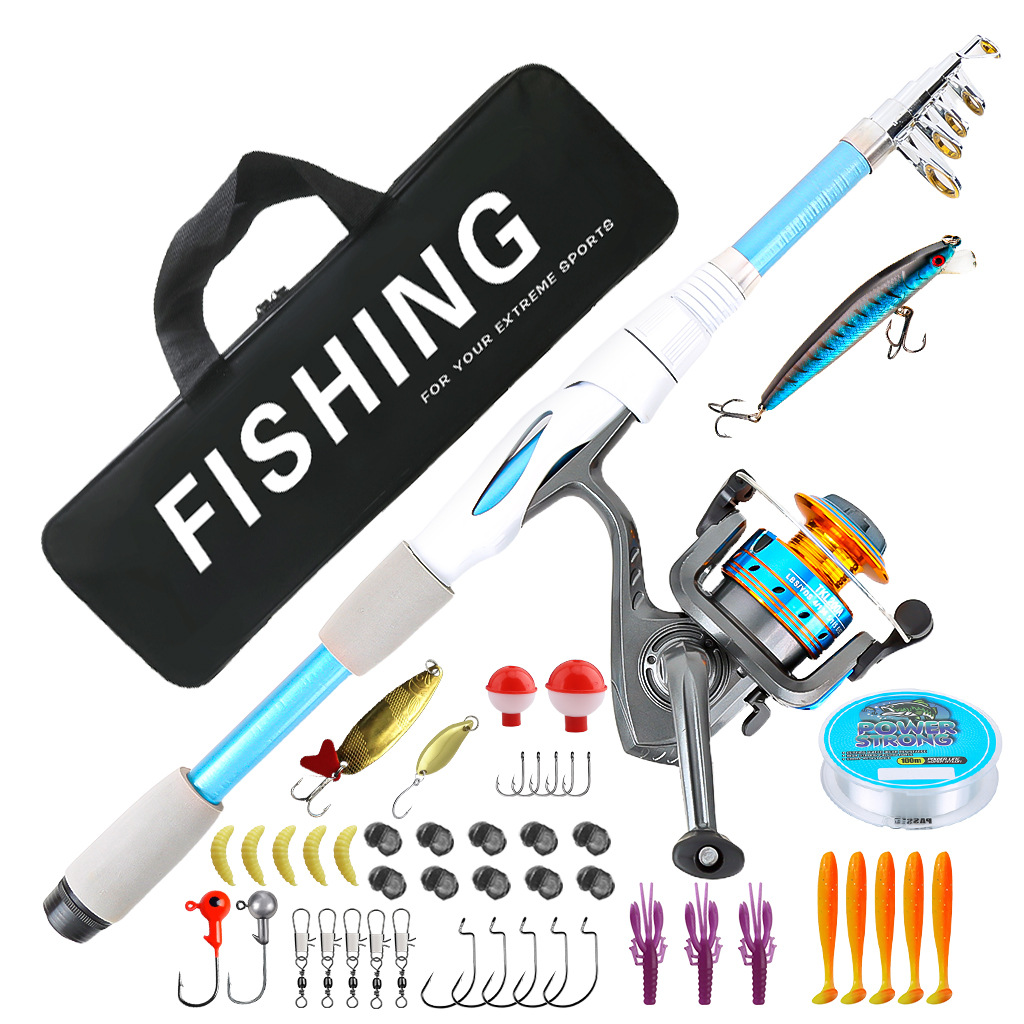 New cross-border lure fishing rod, short-section rod, outdoor fishing set, complete custom fishing gear, factory wholesale