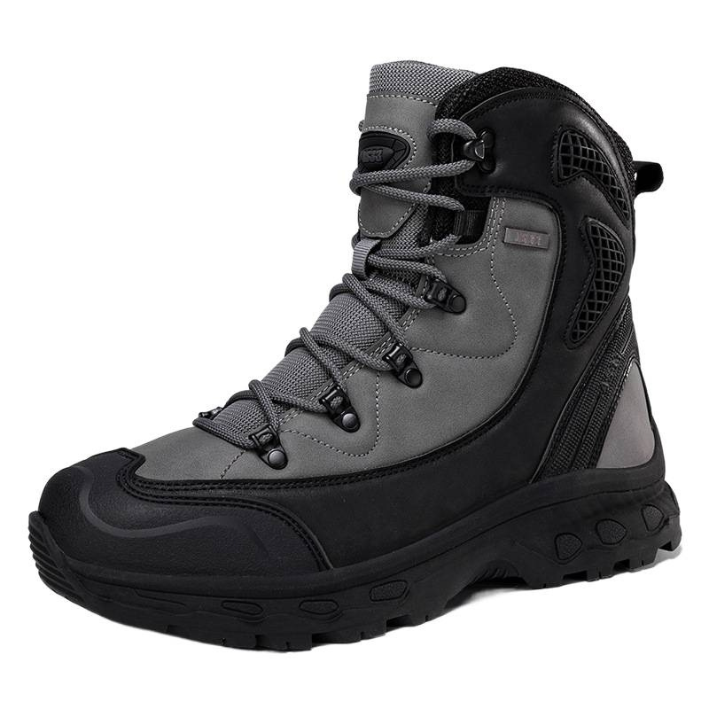 Fábrica directa transfronteriza 2025 nuevo hombre antideslizante contra caídas entrenamiento al aire libre a pie cómodo botas de desgaste