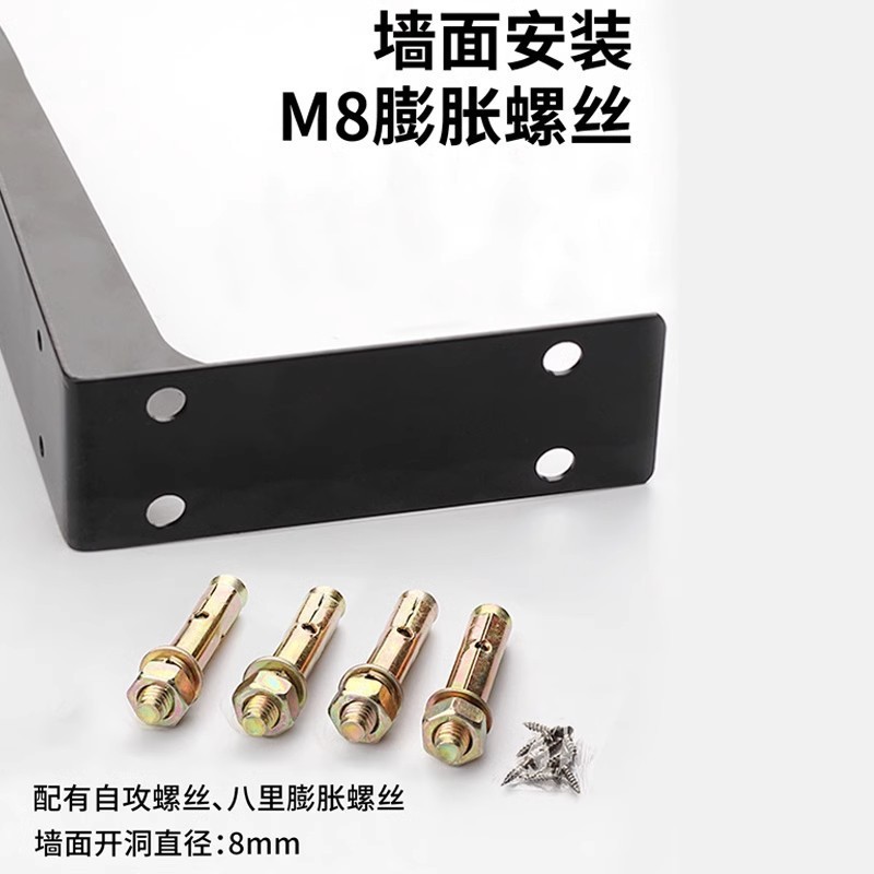 壁の三角サポートフレームの荷重サポートブラケットの三脚の棚のデスクが空になっています。|undefined