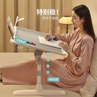 Small Bed Table Study Table Foldable Lifting Computer Table Desk Dormitory Student Writing Bed for Home Bedroom
