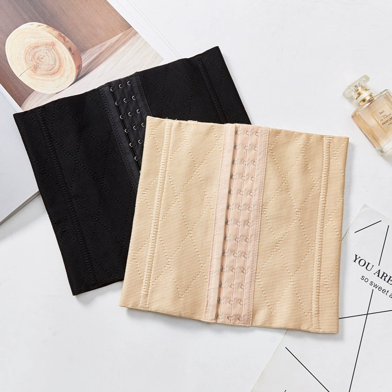 3-рядный послеродовой корректирующий пояс с 13 застежками, бесшовный тренажер для талии для женщин.