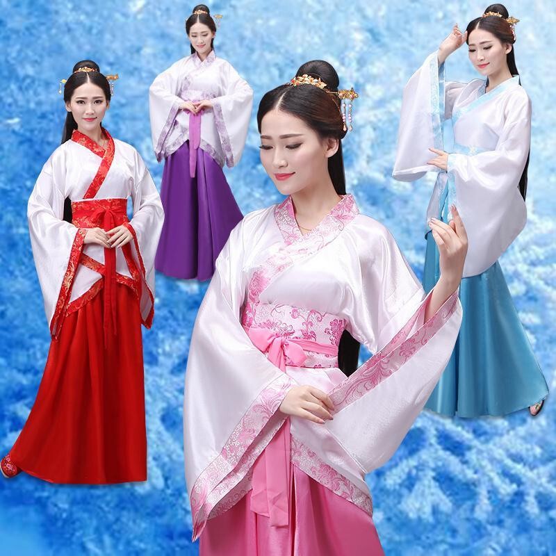 Han Costume Female Qu'e Fairy Dance Costume Ru Skirt Opera Costume Performance Costume Student Costume Graduation Adult Ceremony