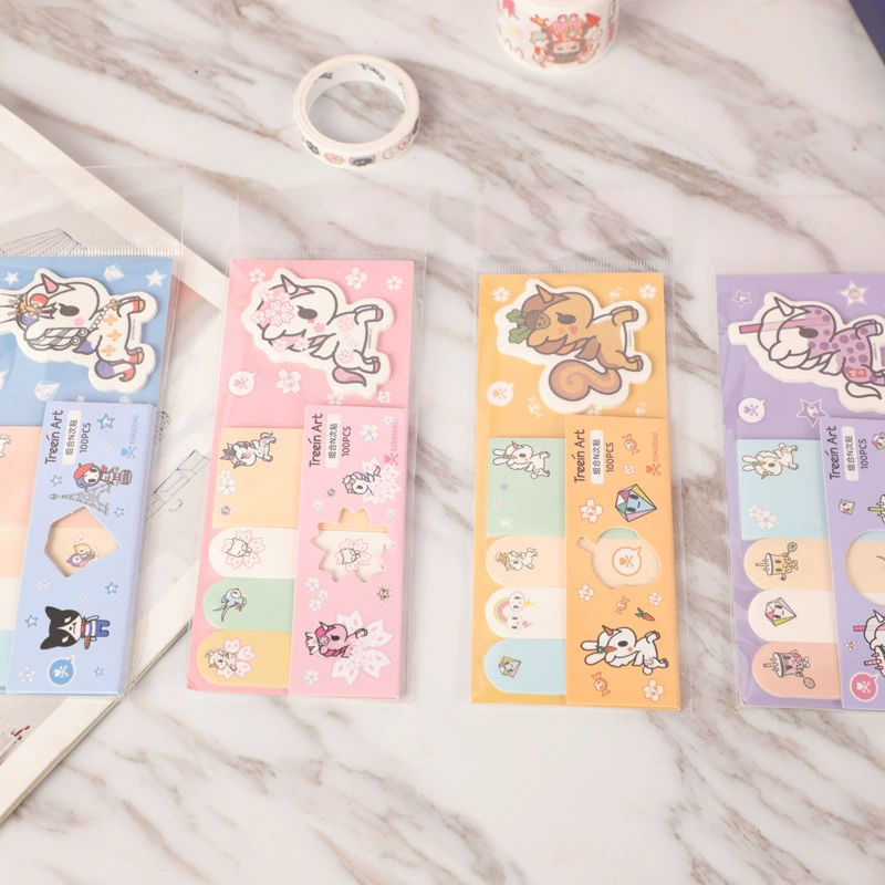 Qingyi Fang Tokidoki pink series combined shape N times sticker cartoon name stickers convenient sticker message entry
