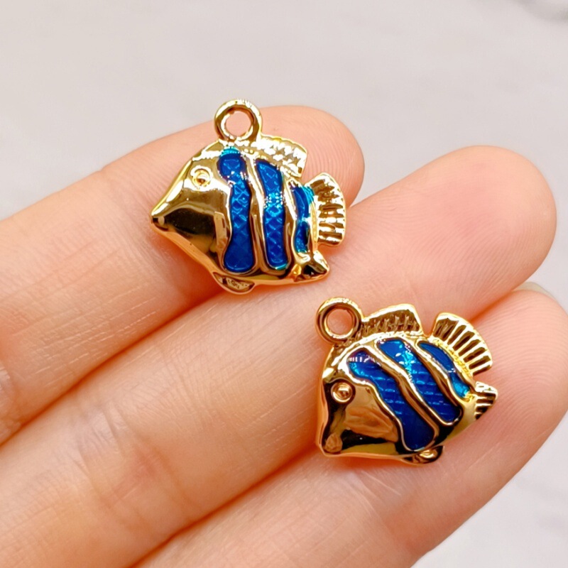 新しいオーシャンシリーズ合金ドリップオイルフィッシュロブスターヘビ形状マルチイヤリングネックレスブレスレットペンダントビーチジュエリー|undefined
