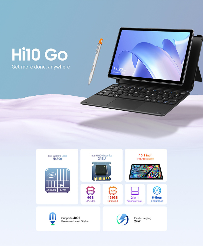 新款CHUWI/馳為HI10 Go 10.1英寸128G輕便攜Win10遊戲辦公二合一平板電腦學習娛樂平板#22884 | Yahoo奇摩拍賣