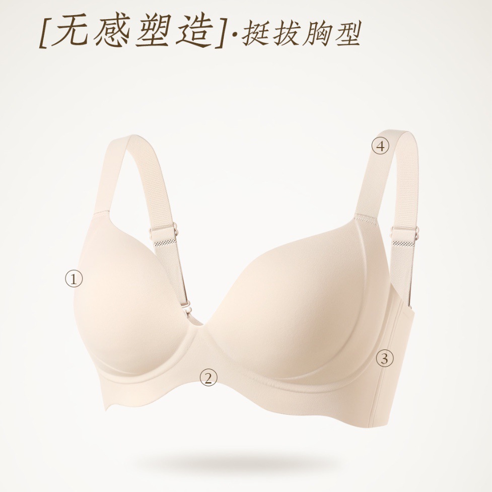 Venta directa de fábrica comercio electrónico transfronterizo Sudeste de Asia Vietnam Tailandia damas sin costuras sujetador de recogida lateral cómodo