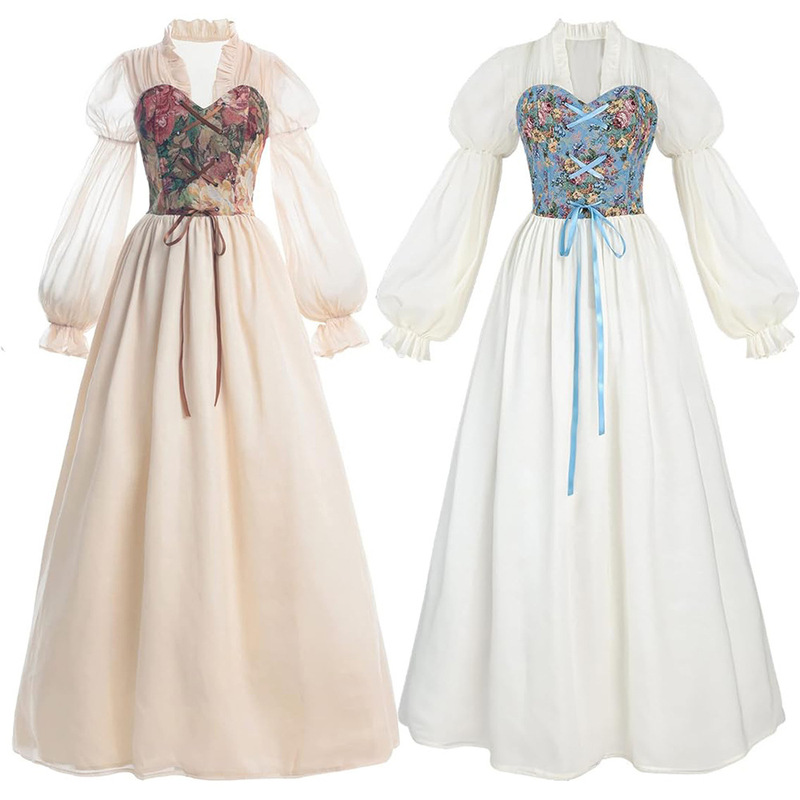 Renaissance Period Dress Women's Medieval Clothing Victorian Era Pirate Dress Fairy Witch