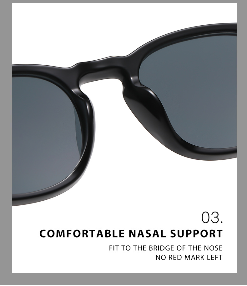 New European And American Retro Round Frame Rice Nail Sunglasses For Men Popular Sunglasses Trendy UV Resistant Sunglasses_voghion.com