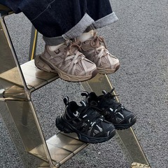儿童巴黎家水钻绑带老爹鞋2025春秋新款女童运动鞋潮牌男童跑步鞋