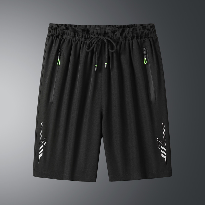 カジュアルショーツメンズ多用途スリムフィット新しいアイスシルククォーターパンツトレンディな夏のショートパンツアイスシルクメンズファクトリーダイレクト|undefined