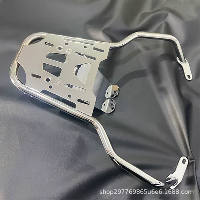 Spring 150 rear rack, Motorcycle tail - gts-gtv-premium-chrome-flat-rack