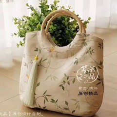 オリジナル国風新中国式藤木手首包文芸温婉小衆手提げ女包小清新チャイナドレス組み合わせ包