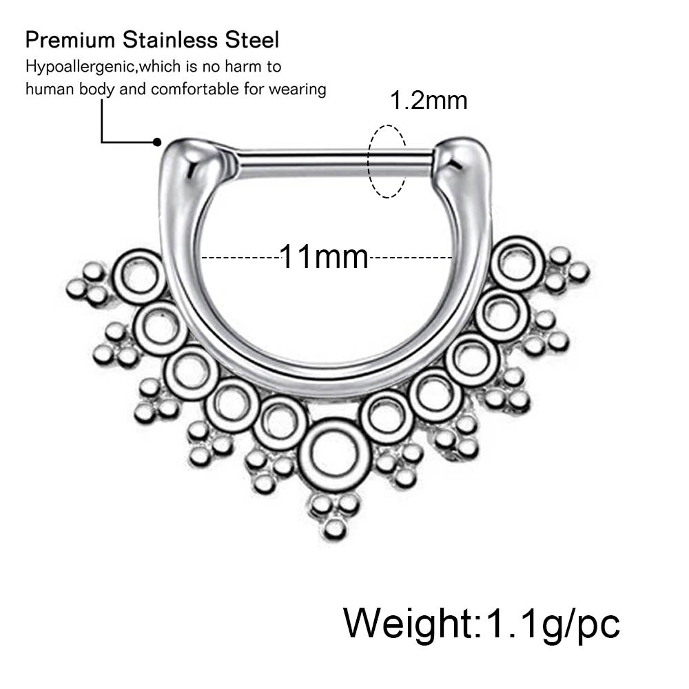 Crown, Skull Pattern Unisex Gender Plating, Inlay Design 1 Piece Nose Rings & Studs Fashion Crown Skull Stainless Steel Plating Inlay Artificial Gemstones Nose Pin