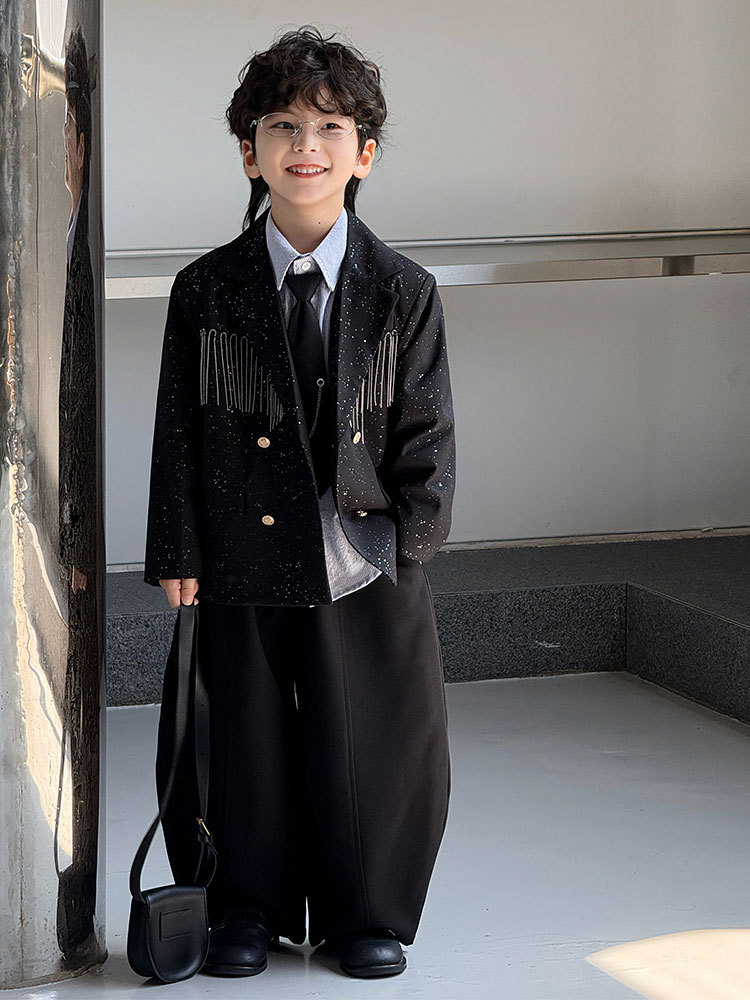 Осенний классический костюм, детская рубашка