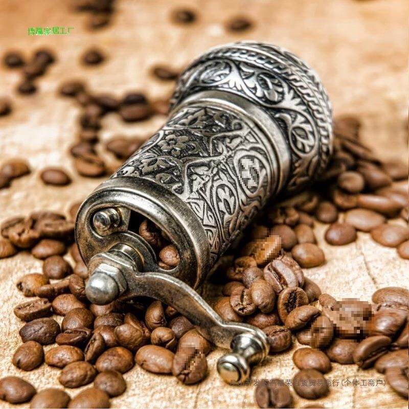 Manual Coffee Grinder Turkish Wholesale Copper Household Retro Hand-Cranked Small Grinder Glutinous Rice Ball Filling Coffee Beans