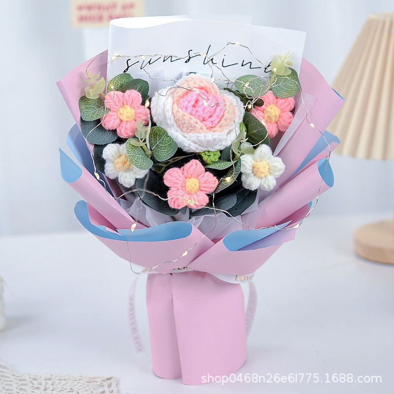 핑크 로즈 선물 가방 램프