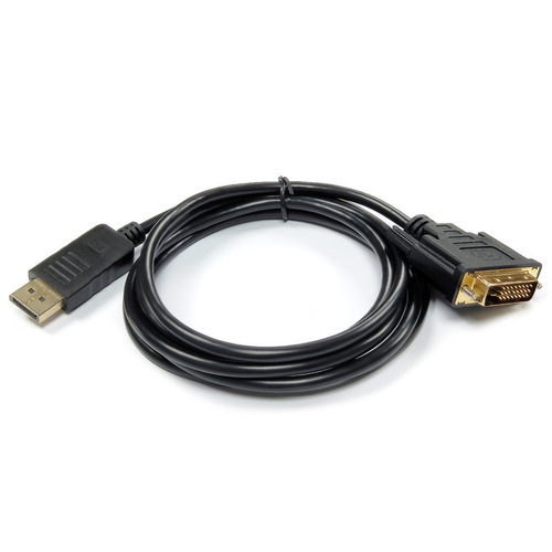 Factory-direct DP to DVI cable, 1.8m; DisplayPort to DVI HD cable—TV monitor adapter cord