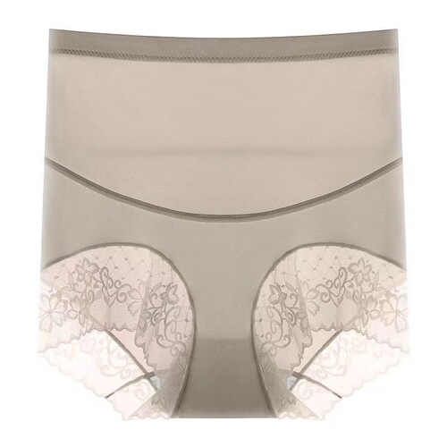 Mid-waist tummy-tightening butt-lifting body-shaping pants, high-waist underwear for women, slimming and flesh-covering, summer thin, breathable, traceless underwear for women