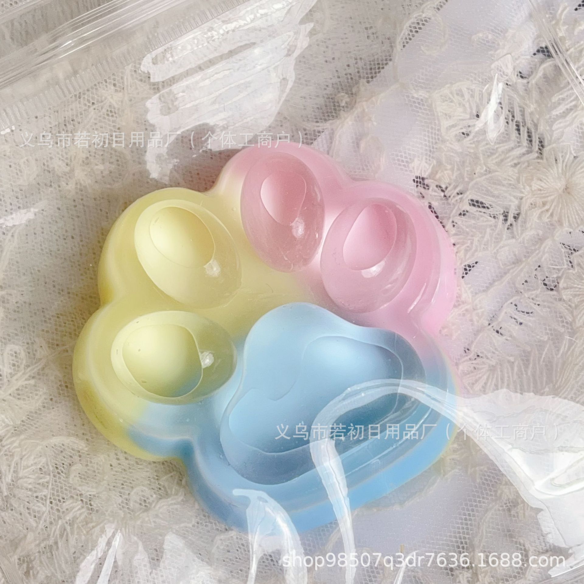 7cm 삼색 고양이 발톱 [광택]