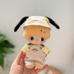 仅娃衣】毛绒挂件DIMOO搪胶衣服布鲁托娃衣彩虹花朵背带裤可爱萌