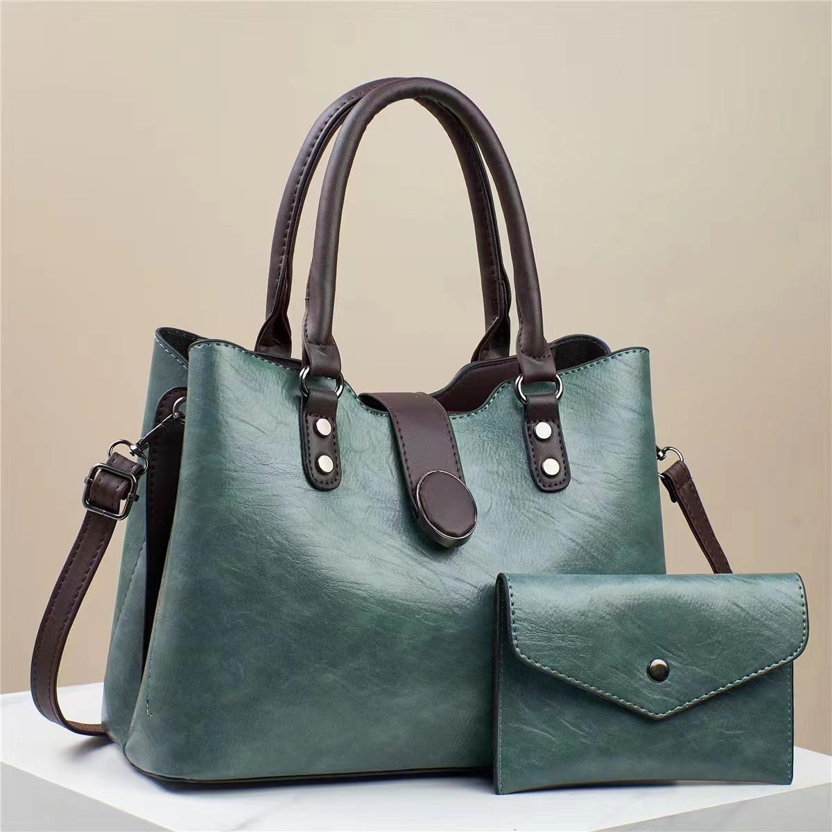 Bolso de mano retro texturas coreanas de un solo hombro suave, bolso inclinado, bolso de comercio exterior de mujeres, 2024 nueva moda