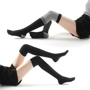 Factory for ladies long tube yoga socks wholesale half finger socks children non-slip cotton five finger yoga socks wholesale