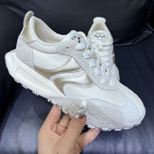 Cross-Border Genuine Leather Retro Classic Women's Sneakers Spring New Korean Versatile Casual Training Shoes Trendy