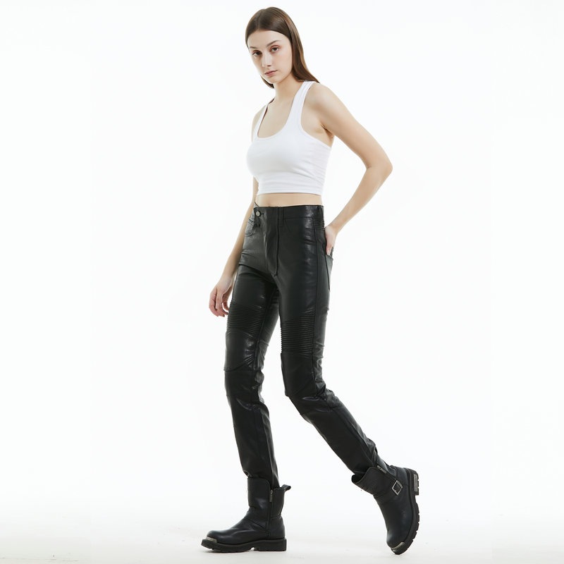 Pantalones de montar de motocicleta VOLERO pantalones de moto vintage casual de Mujer Pantalones anti-caída Caballero pantalones impermeables pantalones de cuero equipo de protección de silicona