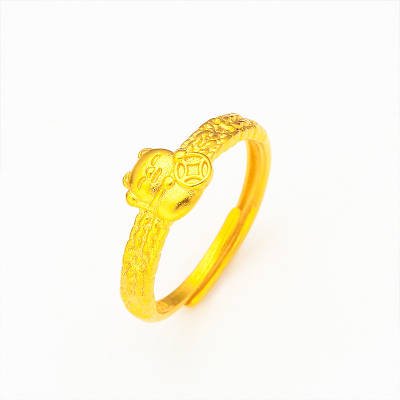 Unisex Jewelry Fashion gold ladies fashion gold ring cat open ring cat ring_voghion.com