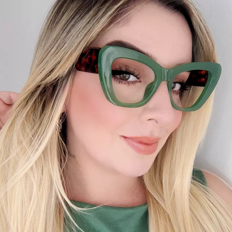 欧美时尚猫眼大框平光眼镜新款跨境网红街拍潮流百搭防晒太阳镜女