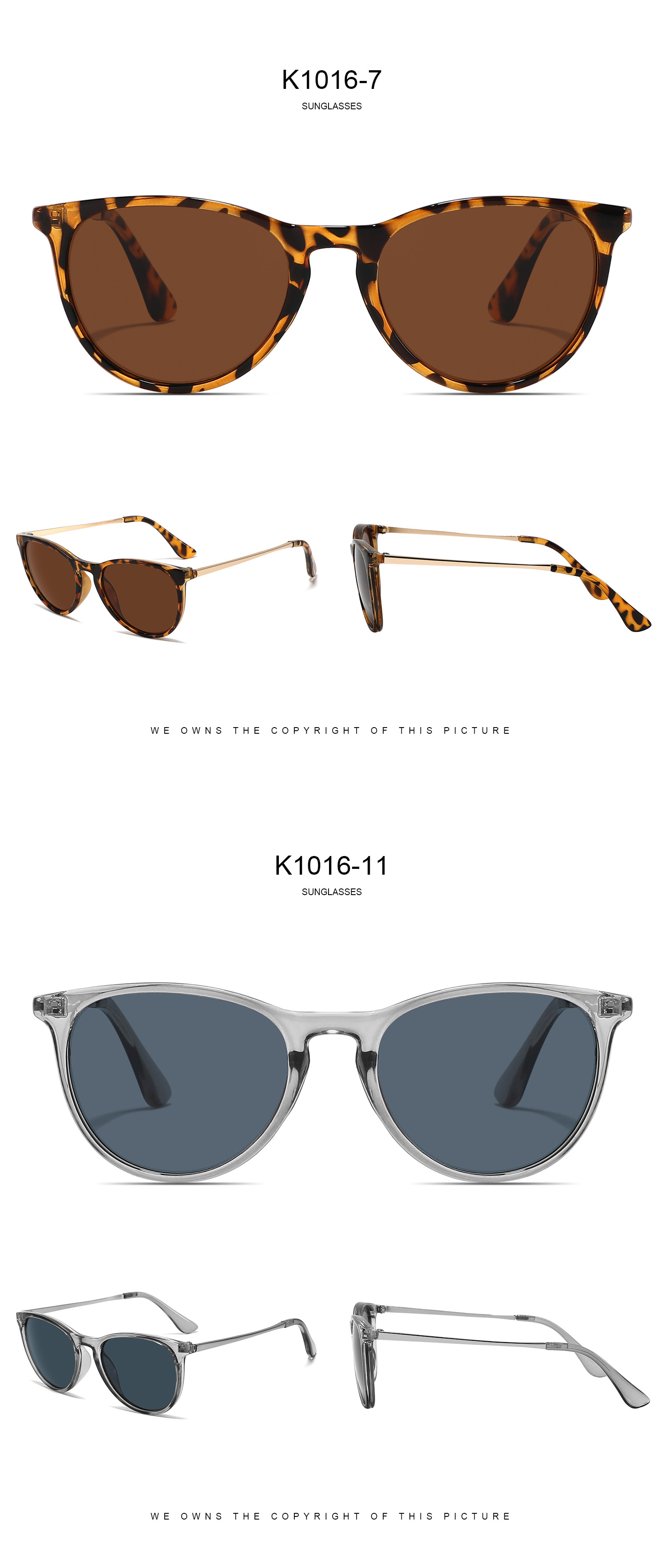 New European And American Sunscreen Children's Sunglasses Simple Elliptical Frame Travel Eye Protection Children's Sunglasses Baby Glasses_voghion.com