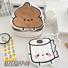 吊り下げ式うんちハンドタオル、厚みのあるコーラルベルベット、強力な吸水性ハンカチ、キッチンとバスルームの速乾性、無臭の雑巾卸売
