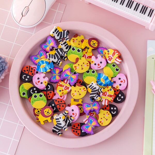 Children's cartoon teaching eraser with animals for students for…