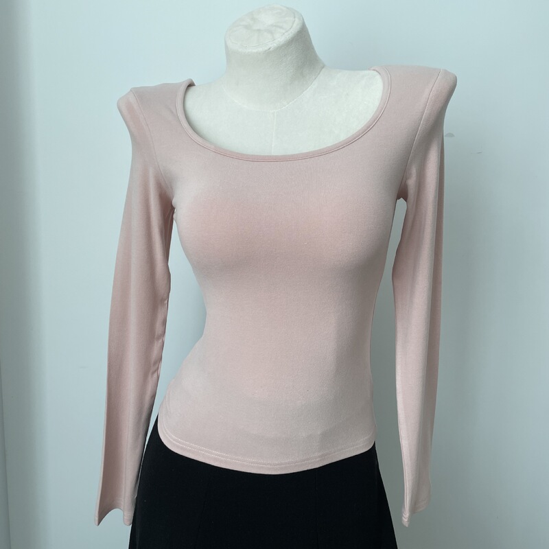 Square collar chest pad long sleeve bottoming shirt Square collar chest pad long sleeve bottoming shirt