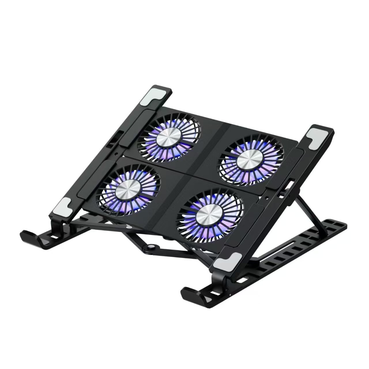 Base Enfriadora para Laptop de Malla Metálica, Ajustable, Plegable y Silenciosa