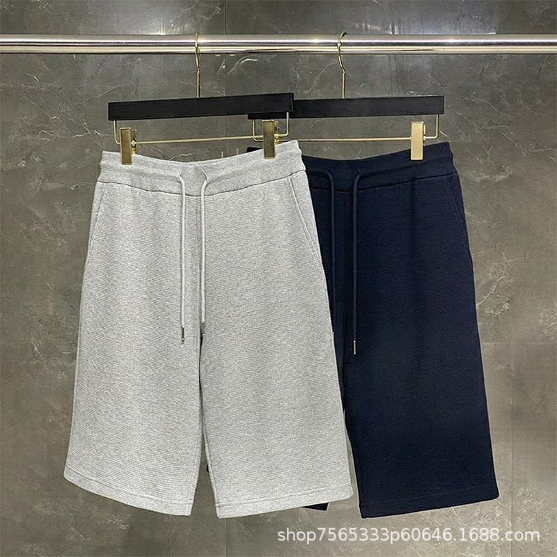Waffle weave pure cotton shorts for men and women A1152-1 Waffle weave pure cotton shorts for men and women A1152-1