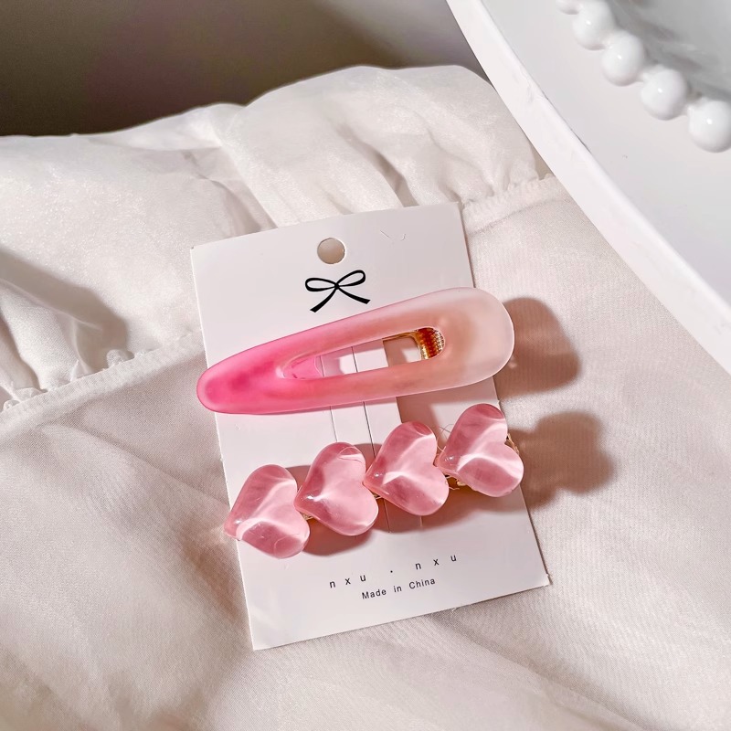 Horquilla de perlas, estilo ins, tocado coreano simple de nicho, clip de una palabra, clip lateral de flequillo simple, tocado