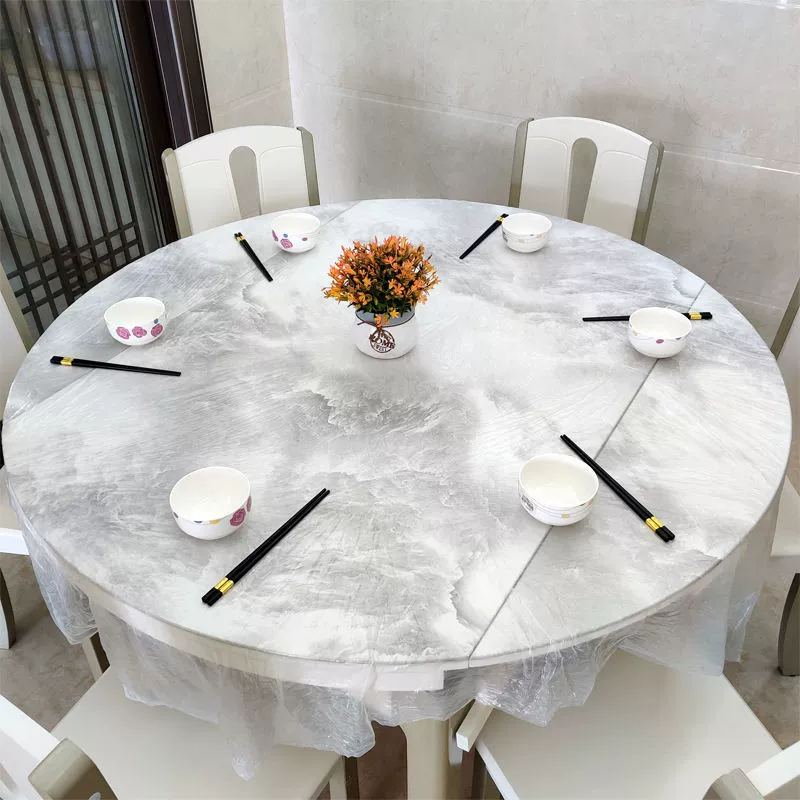 Одноразовая скатерть пластик оптом Круглый стол большой обеденный стол скатерть утолщенный квадратный Ресторан Свадьба День рождения дом