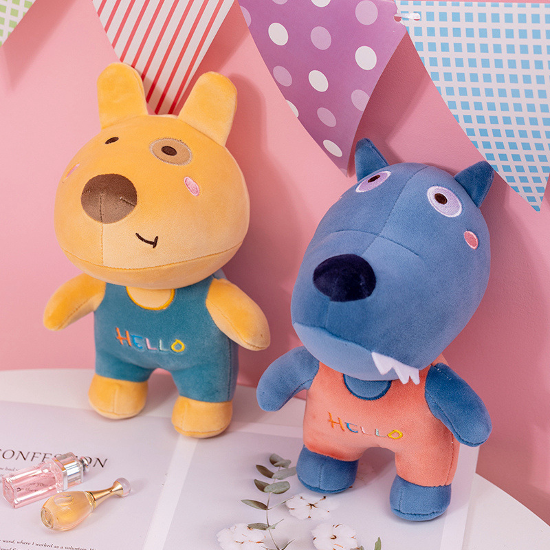 Lindo cerdo de dibujos animados perro de peluche juguete niños comodidad regalo dinosaurio muñeca agarrar máquina muñeca hombres y mujeres cumpleaños