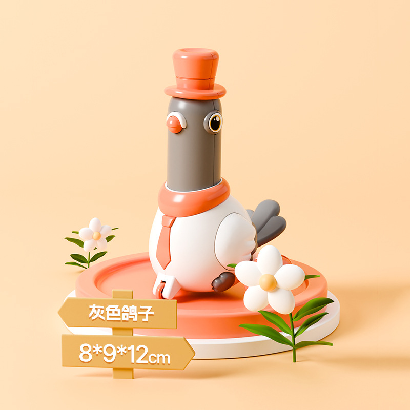 Temporada escolar juguetes de dibujos animados para niños compresión paloma inercia deslizamiento oscilante zoología trepa bebé carro pequeño