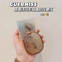 新款GS拉花腮红樱花粉橘粉胭脂显白气色红润裸装